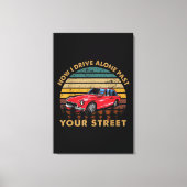 Drivers License - Now I Drive Alone Past Your Stre Canvas Afdruk (Voorkant)