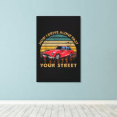 Drivers License - Now I Drive Alone Past Your Stre Canvas Afdruk (Insitu (Houten vloer))
