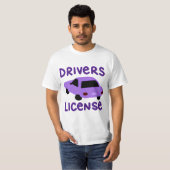 Drivers-licentie T-shirt (Voorkant volledig)