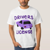 Drivers-licentie T-shirt (Voorkant)