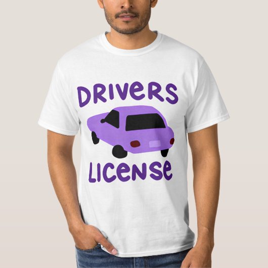 Drivers-licentie T-shirt (Voorkant)
