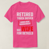 Drivers met chauffeur in ruste Retirement 2437 T-shirt (Design voorkant)