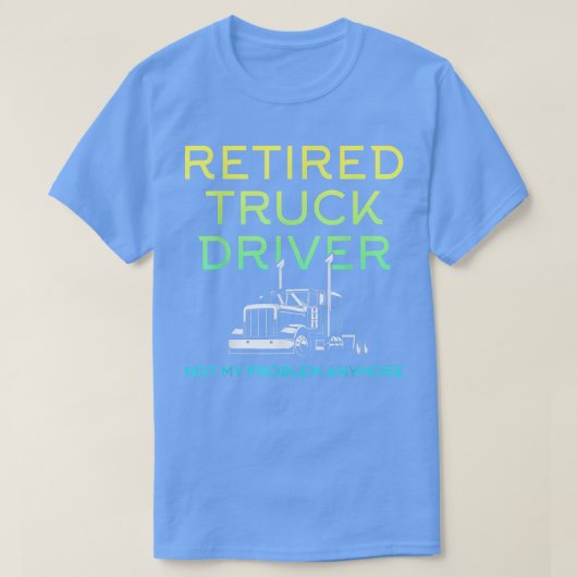 Drivers met chauffeur in ruste Retirement 2470 T-shirt (Design voorkant)
