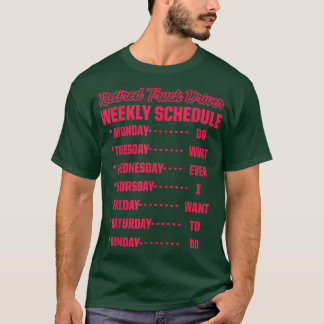 Drivers met chauffeur in ruste Retirement 2476 T-shirt