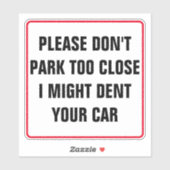 Driver's Side Car Window Vinyl Sticker (Vel)