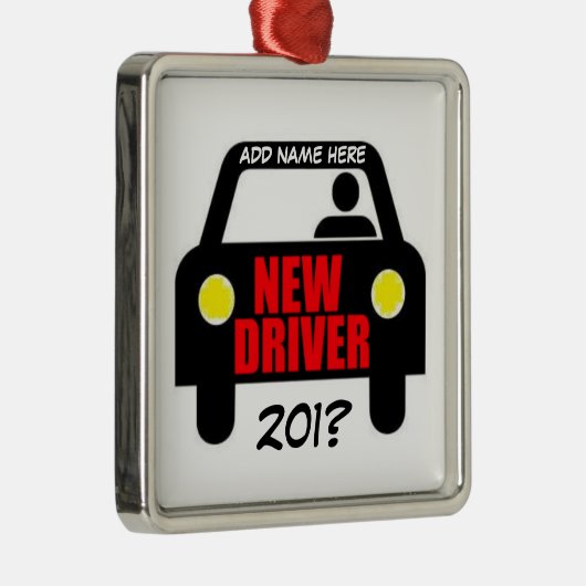 Drivers Training Keepsake Metalen Ornament (Rechts)