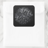 Drivers voor de achtertuin in zwart-wit nr. 68 vierkante sticker (Tas)