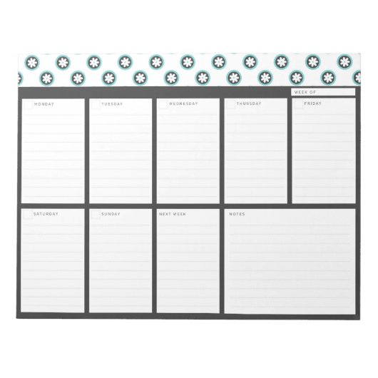 Drivers Wekelijkse desktopplanner Notitieblok (Voorkant)