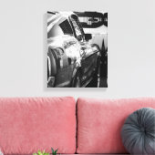 Driverstation voor oude spierklassieke auto met de canvas afdruk (Insitu (Woonkamer))