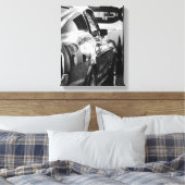 Driverstation voor oude spierklassieke auto met de canvas afdruk (Insitu (Slaapkamer))