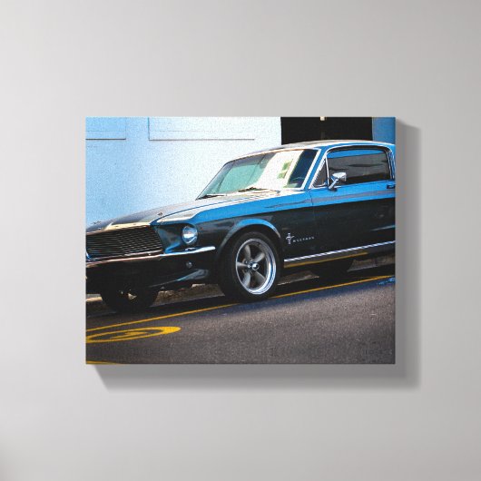 Driverstation voor oude spierklassieke auto met de canvas afdruk (Voorkant)