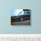 Driverstation voor oude spierklassieke auto met de canvas afdruk (Insitu (Houten vloer))