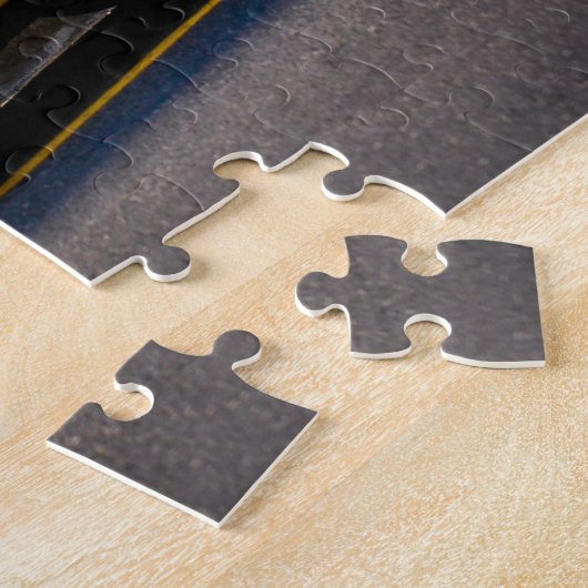 Driverstation voor oude spierklassieke auto met de legpuzzel (Zijkant)