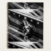 Driverstation voor oude spierklassieke auto met de planner (Voorkant)
