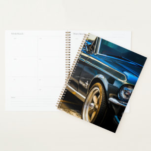 Driverstation voor oude spierklassieke auto met de planner