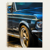 Driverstation voor oude spierklassieke auto met de planner (Voorkant)