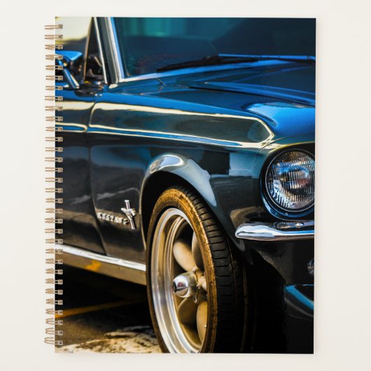 Driverstation voor oude spierklassieke auto met de planner (Voorkant)