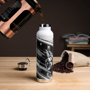 Driverstation voor oude spierklassieke auto met de waterfles