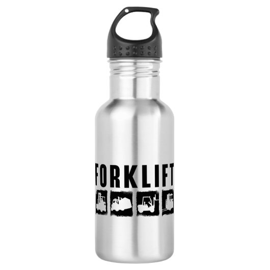 Driverwerker van de Forklift Quote Forklift Operat Waterfles (Voorkant)