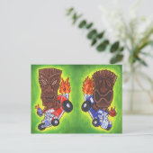 Drivin Tikis Briefkaart (Staand voorkant)