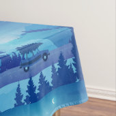 Driving down the road with a christmas tree        tafelkleed (Voorbeeld)