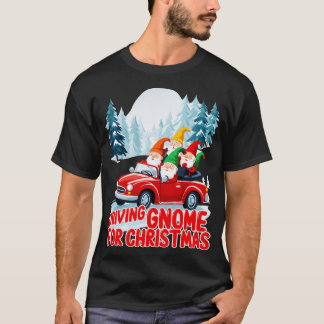Driving Gnome voor Kerstmis T-shirt