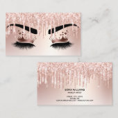 Driving Gold Makeup kunstenaar Crown Eye Lashes Visitekaartje (Voorkant / Achterkant)