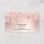 Driving Gold Makeup kunstenaar Crown Eye Lashes Visitekaartje (Achterkant)