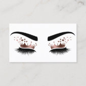 Driving Gold Makeup kunstenaar Crown Eye Lashes Visitekaartje (Voorkant)
