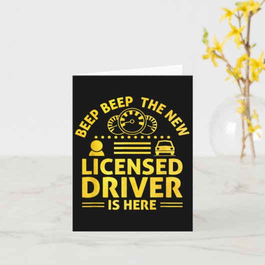 Driving License Ped New Driver Permit Driving Scho Kaart (Gele Bloem)