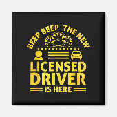 Driving License Ped New Driver Permit Driving Scho Magneet (Voorkant)