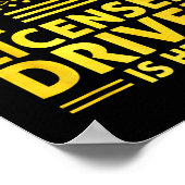 Driving License Ped New Driver Permit Driving Scho Poster (Hoek)