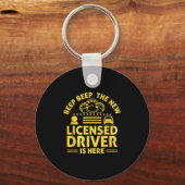 Driving License Ped New Driver Permit Driving Scho Sleutelhanger (Voorkant)