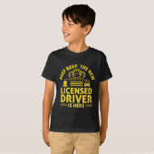 Driving License Ped New Driver Permit Driving Scho T-shirt (Voorkant volledig)