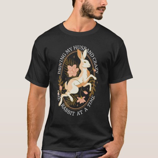 Driving My Husband Crazy One Rabbit At A Time Jump T-shirt (Voorkant)