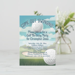 Driving Range Golf speciale gebeurtenis of verjaar Kaart