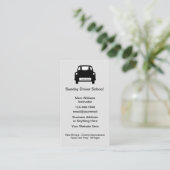 Driving School Instructeur Eenvoudige Visitekaartj Visitekaartje (Staand voorkant)