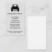 Driving School Instructeur Eenvoudige Visitekaartj Visitekaartje (Voorkant / Achterkant)