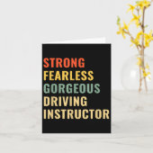 Driving School Teacher Driving Instructor  Kaart (Gele Bloem)