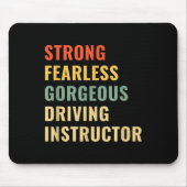 Driving School Teacher Driving Instructor Muismat (Voorkant)