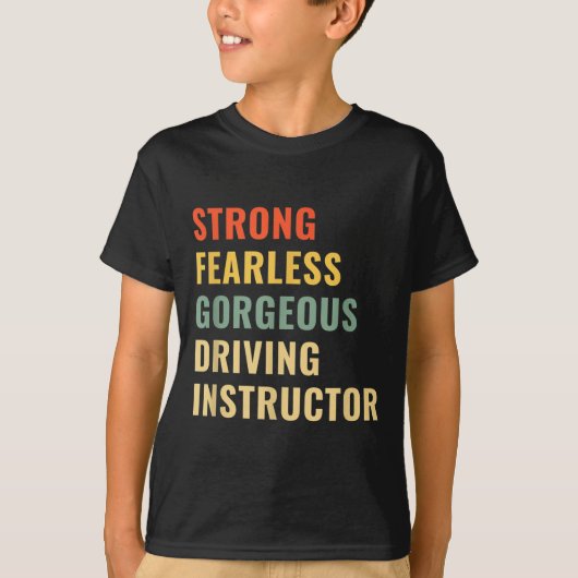 Driving School Teacher Driving Instructor T-shirt (Voorkant)