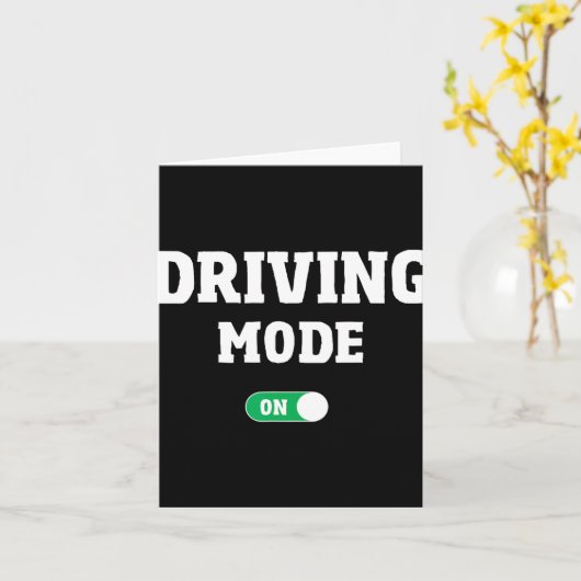 Driving School Test - Funny Driver's License Drivi Kaart (Gele Bloem)