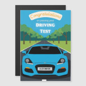Driving Test Passed Congratulations Magnetic Card (Voorkant / Achterkant)
