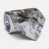 Driving Through the Snowy Sierra Nevada Mountains Stropdas (Opgerold)