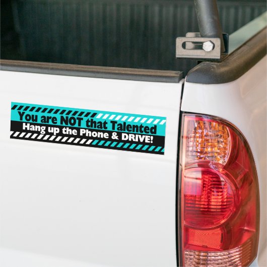 Driving with Cell Phone Bumpersticker (Op Truck)