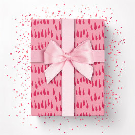Drizzle Dot in Helder Roze Cadeaupapier