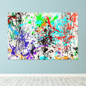 DRIZZLE SPLATTER Canvas afdrukken (Insitu (Houten vloer))