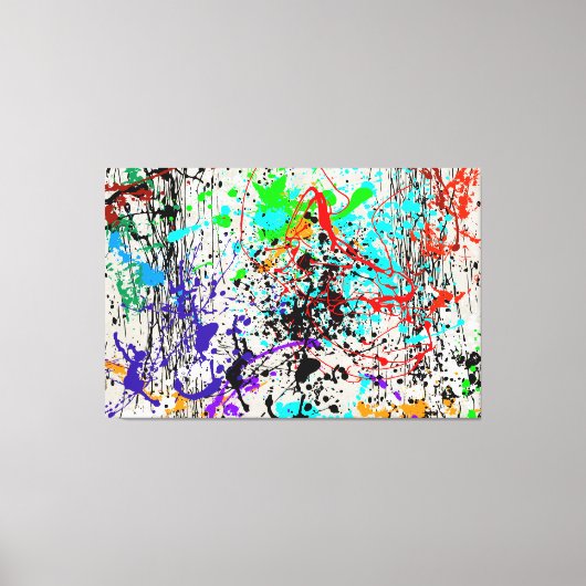 DRIZZLE SPLATTER Canvas afdrukken (Voorkant)