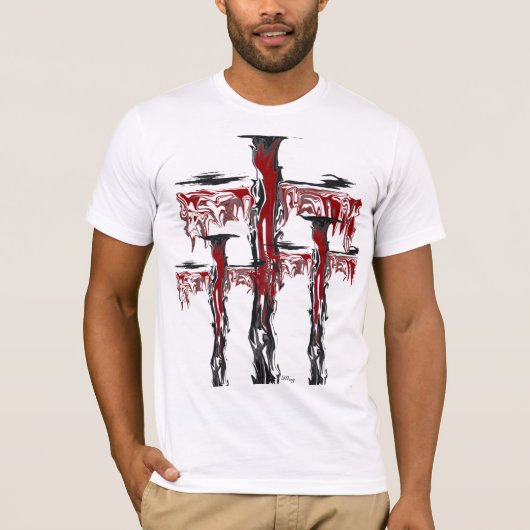 "Drizzled Suspension" door Michael Crozz T-shirt (Voorkant)