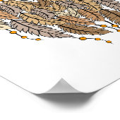 droamcatcher owl , tribale droomcatcher poster (Hoek)